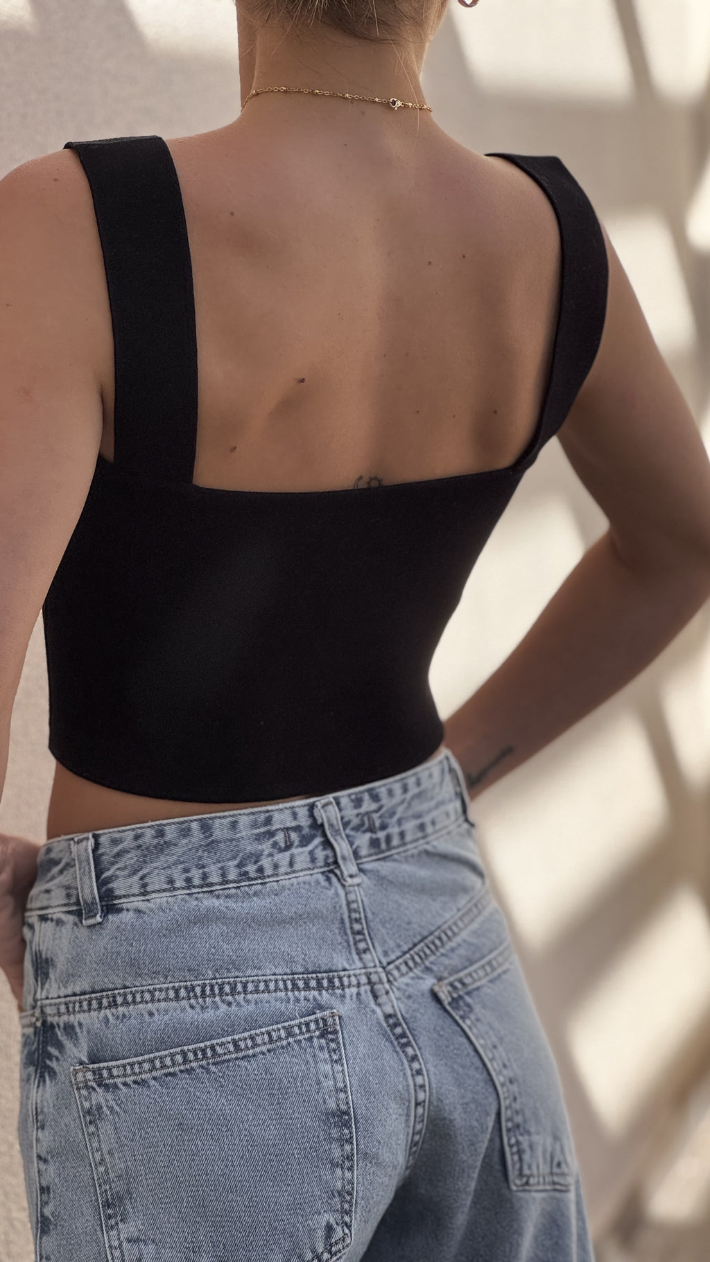 Corset tejido - (negro)