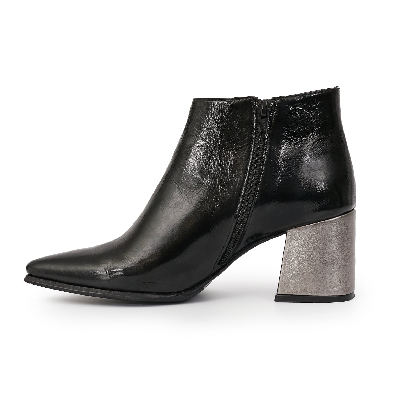 BOTINETA ALBION NEGRA Y PELTRE