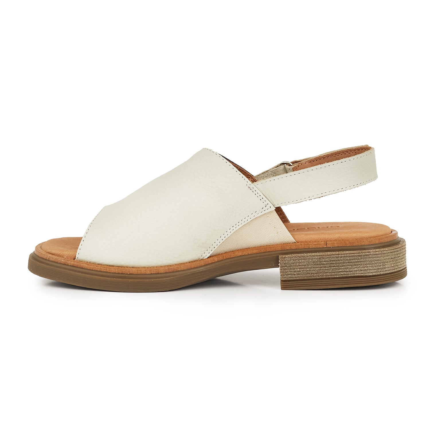 SANDALIA SONARI NATURAL Y AZUL