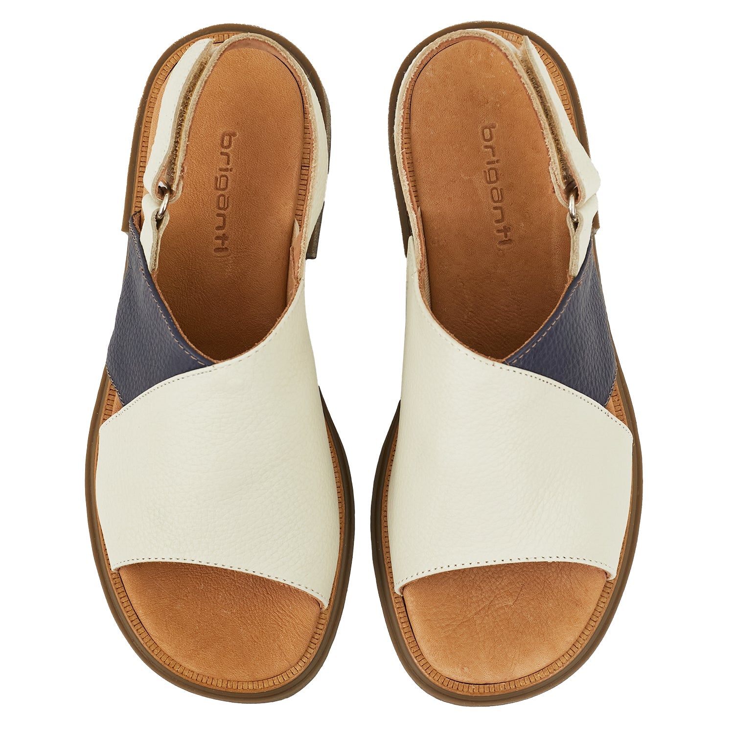 SANDALIA SONARI NATURAL Y AZUL