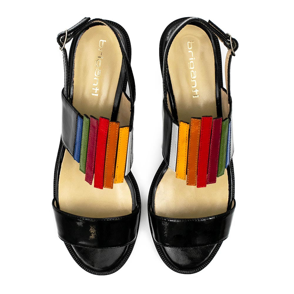 SANDALIA SATIN NEGRA