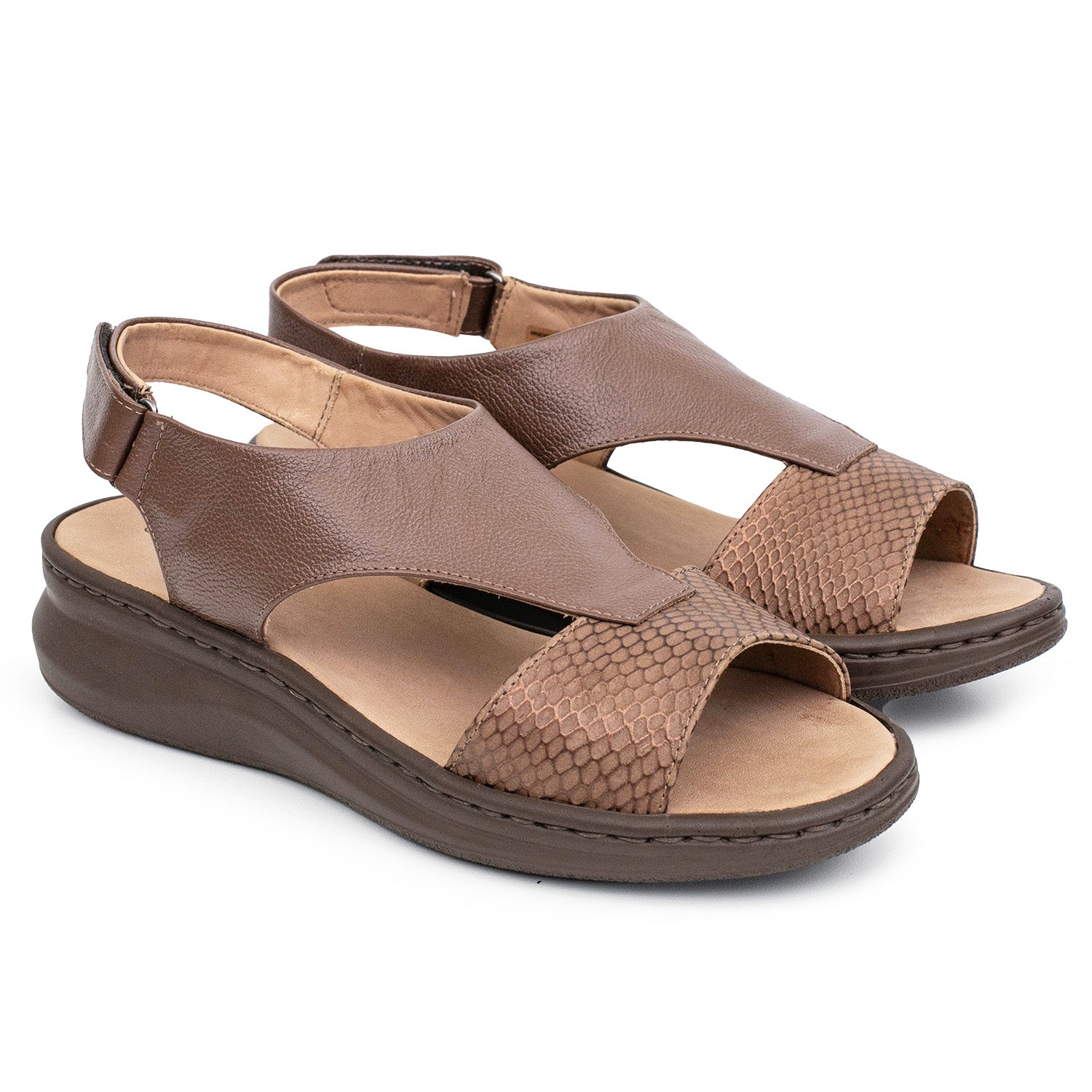 SANDALIA MIKA MARRON