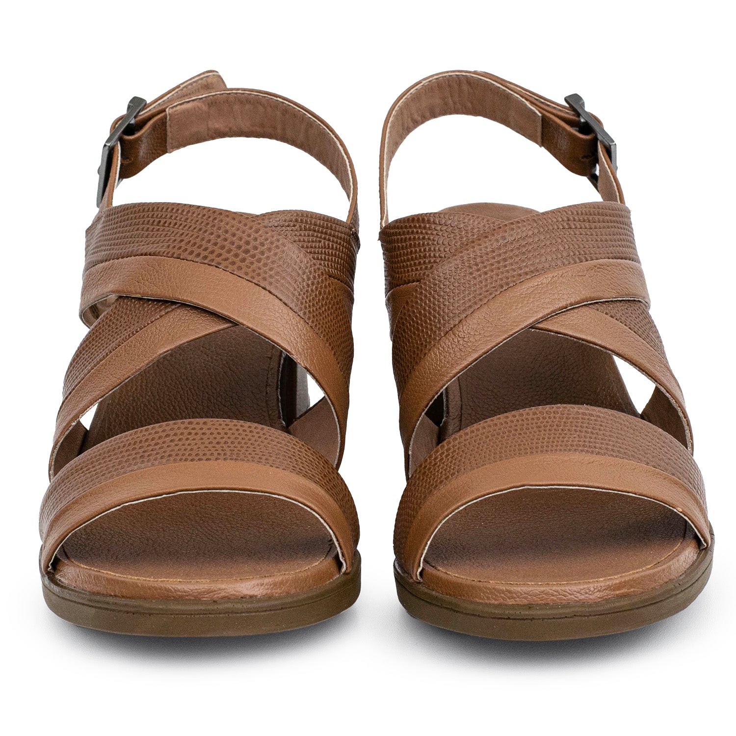 SANDALIA FLORA MARRON