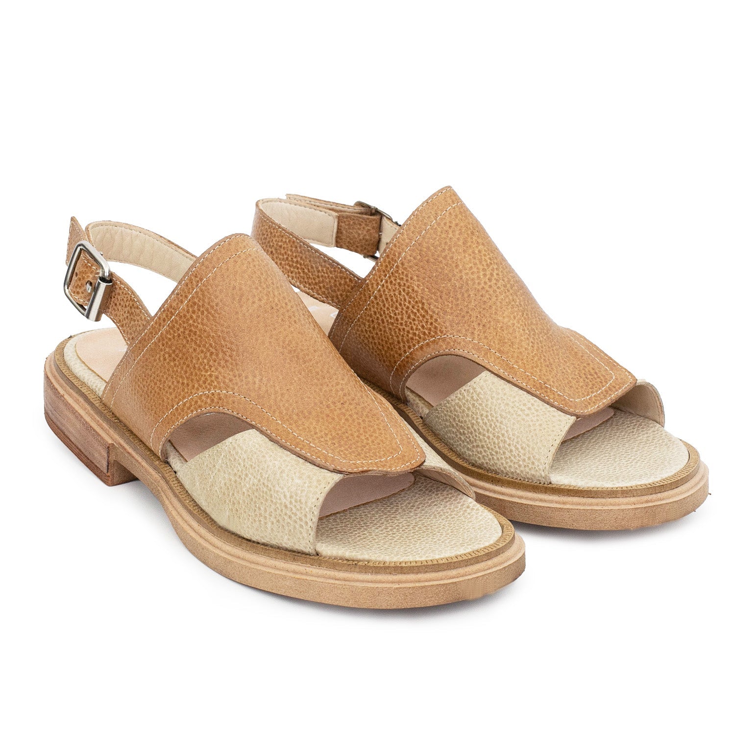 SANDALIA NINA SUELA Y NATURAL