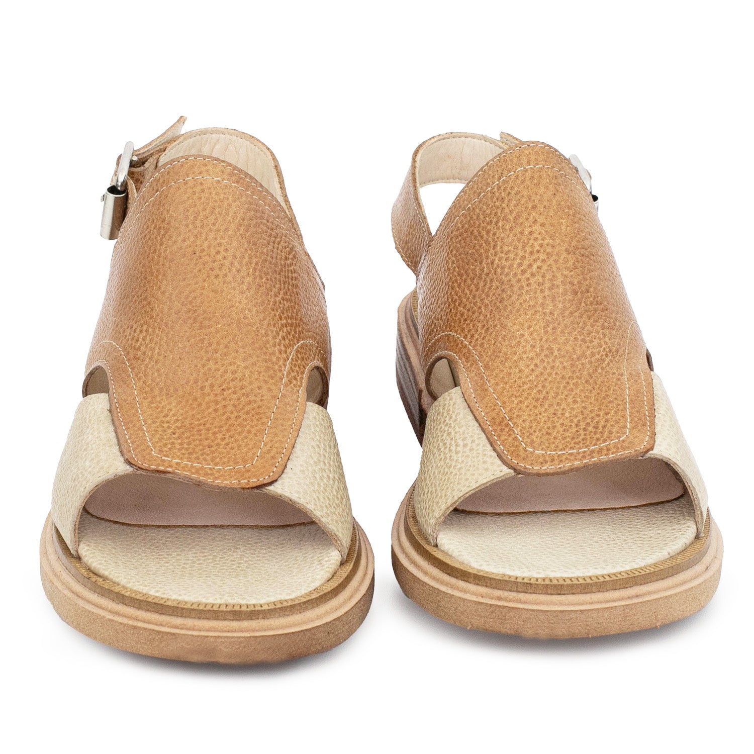 SANDALIA NINA SUELA Y NATURAL