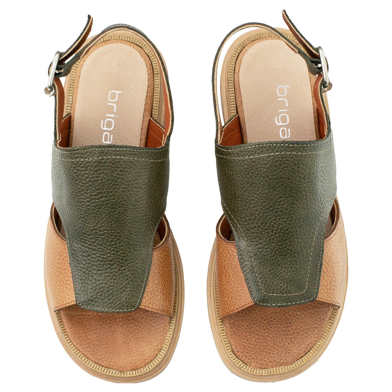 SANDALIA NINA VERDE Y SUELA