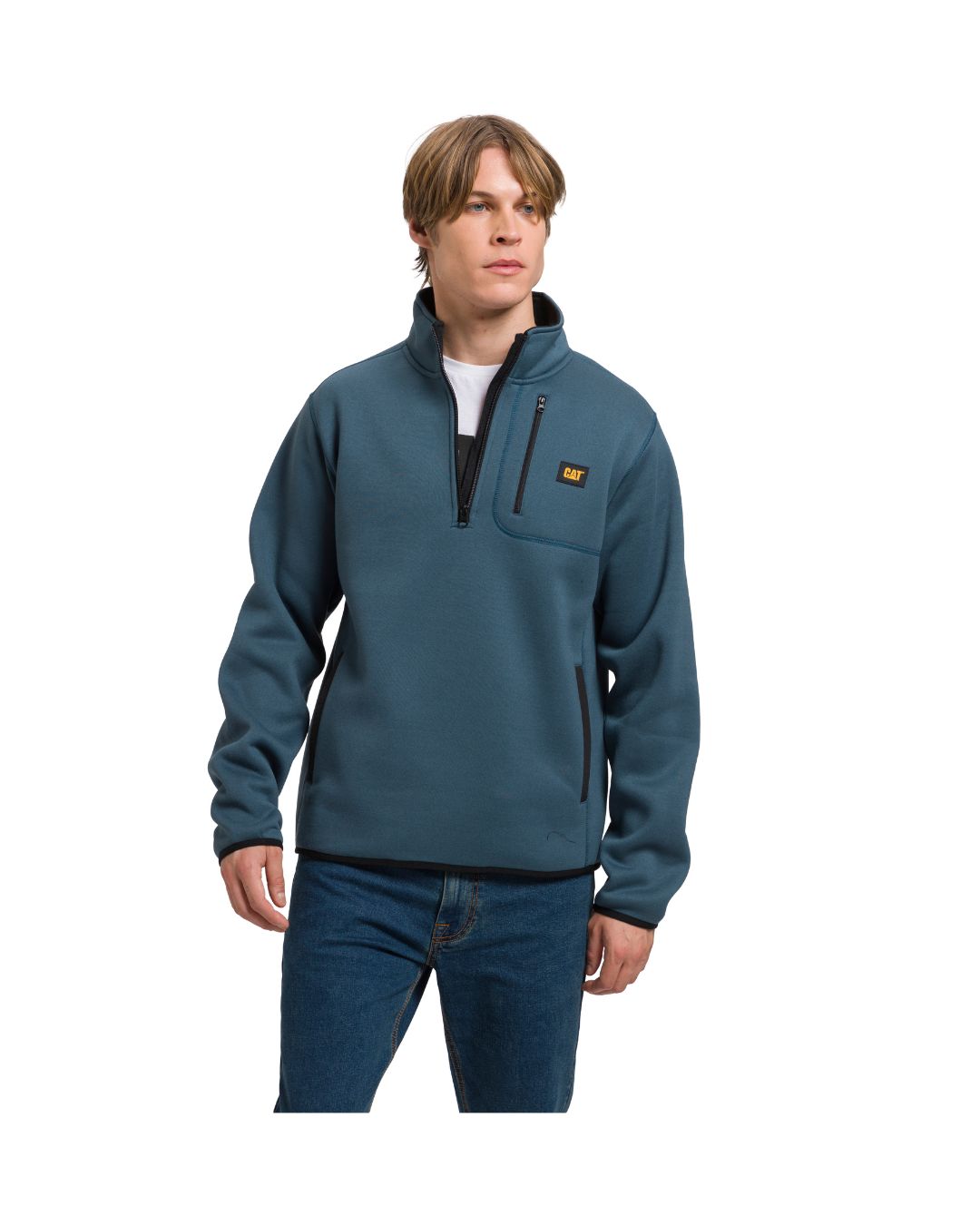 SWEATER FLEECE QUARTER ZIP JACKET