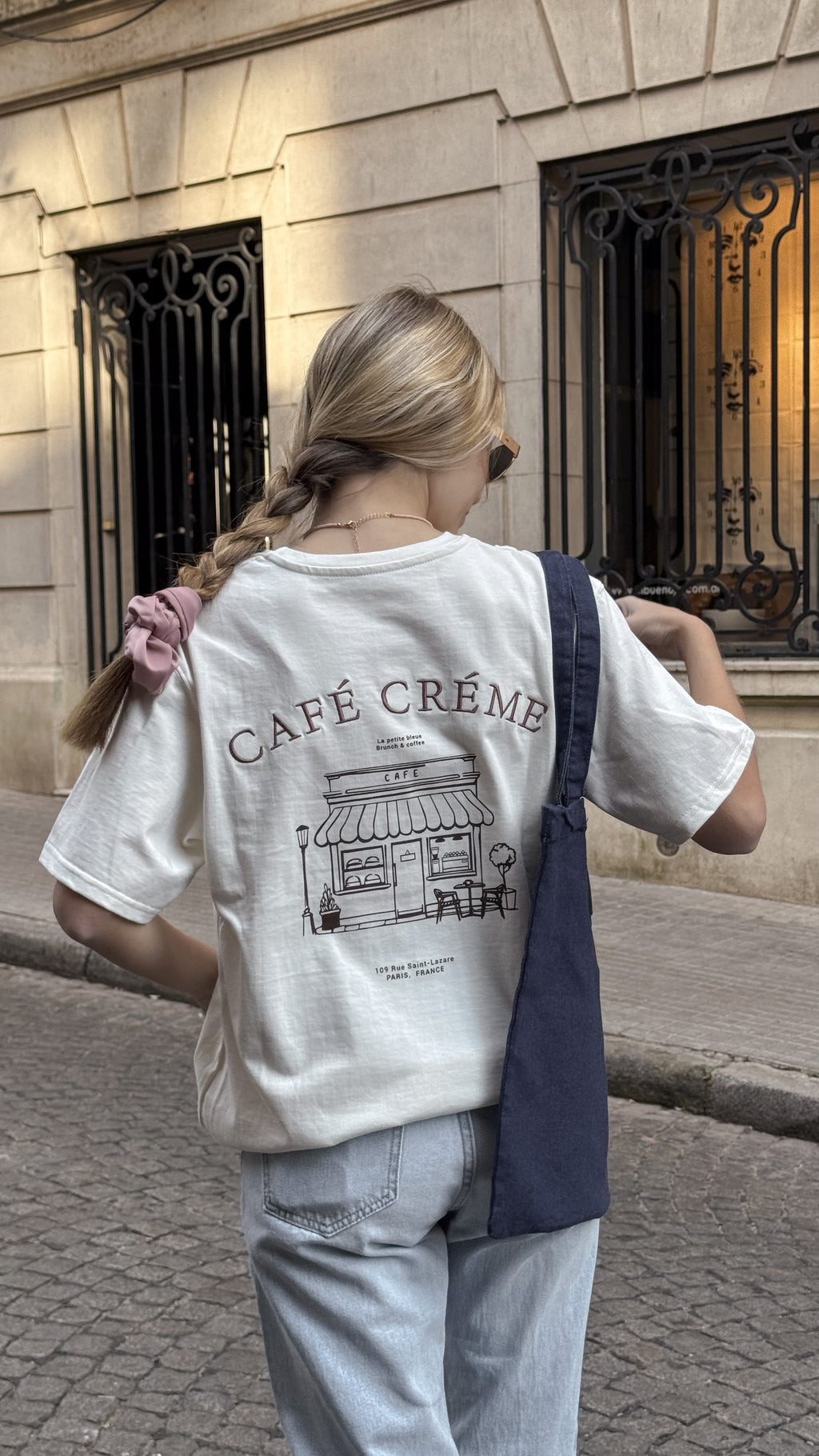 Remera CAFÉ CREMÉ (Blanco)