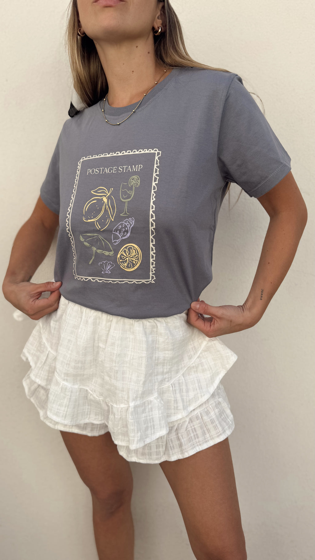 Remera POSTAGE (Azul)