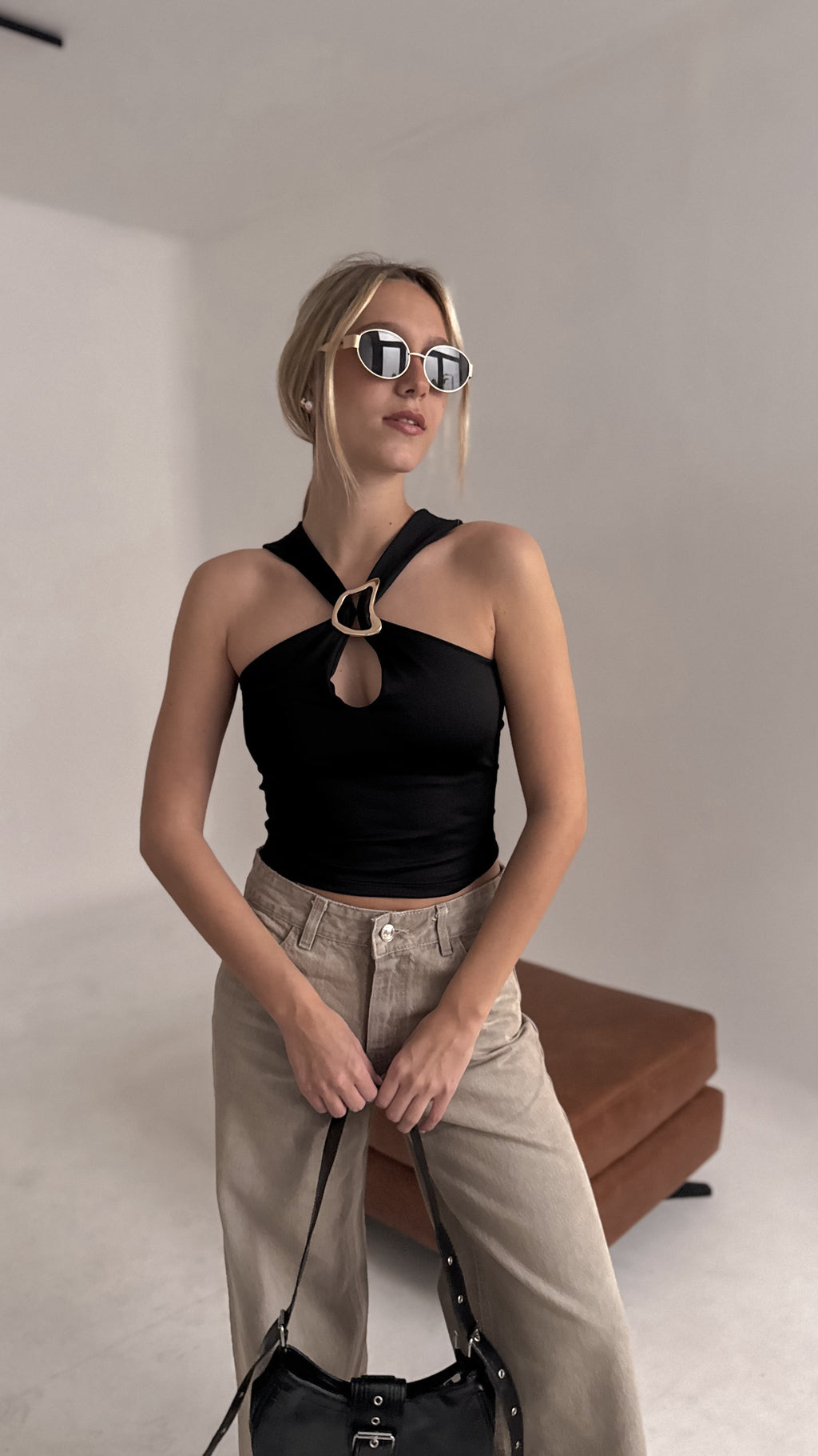 Top BOHEMIAN (Negro)