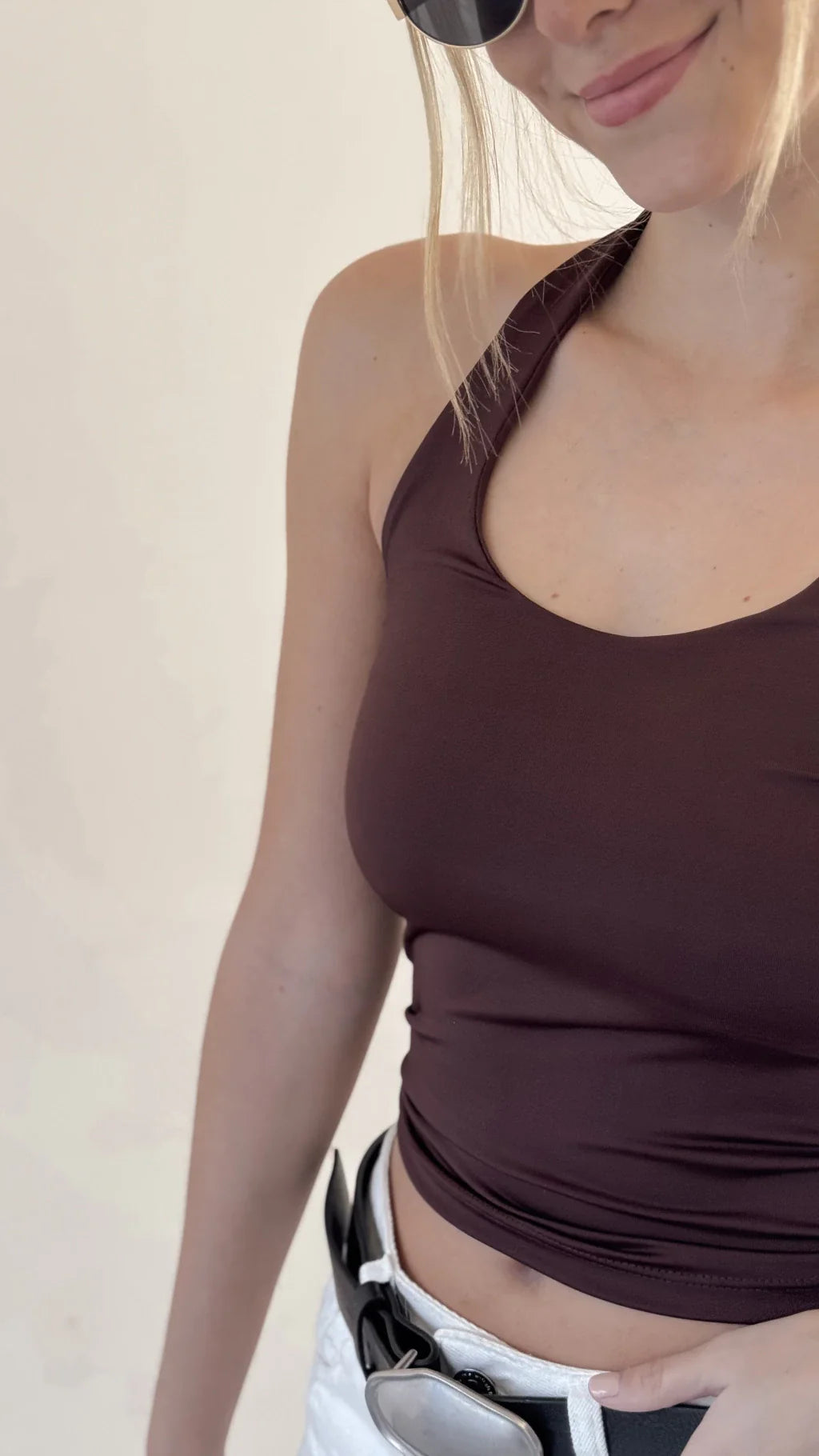 Top halter CAICOS (Choco)