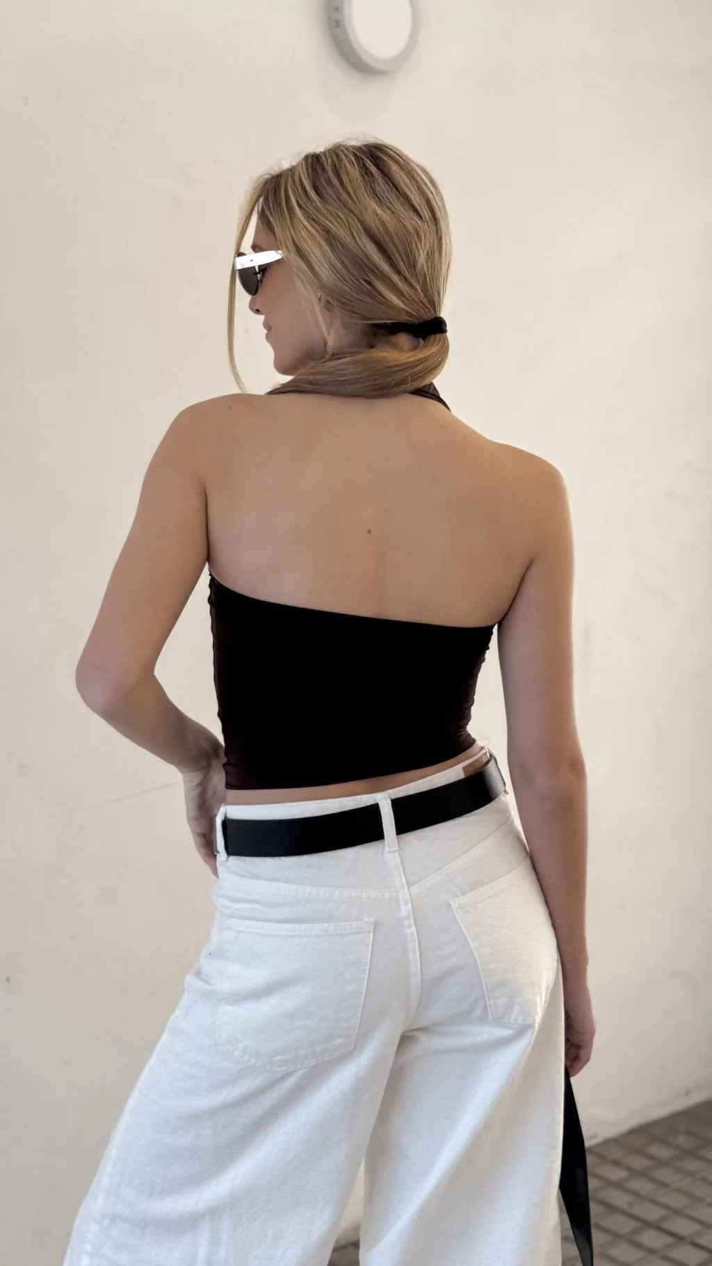 Top halter CAICOS (Choco)