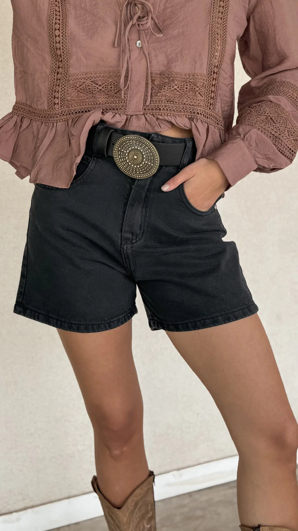 Cinto SUN (Negro) - cuero