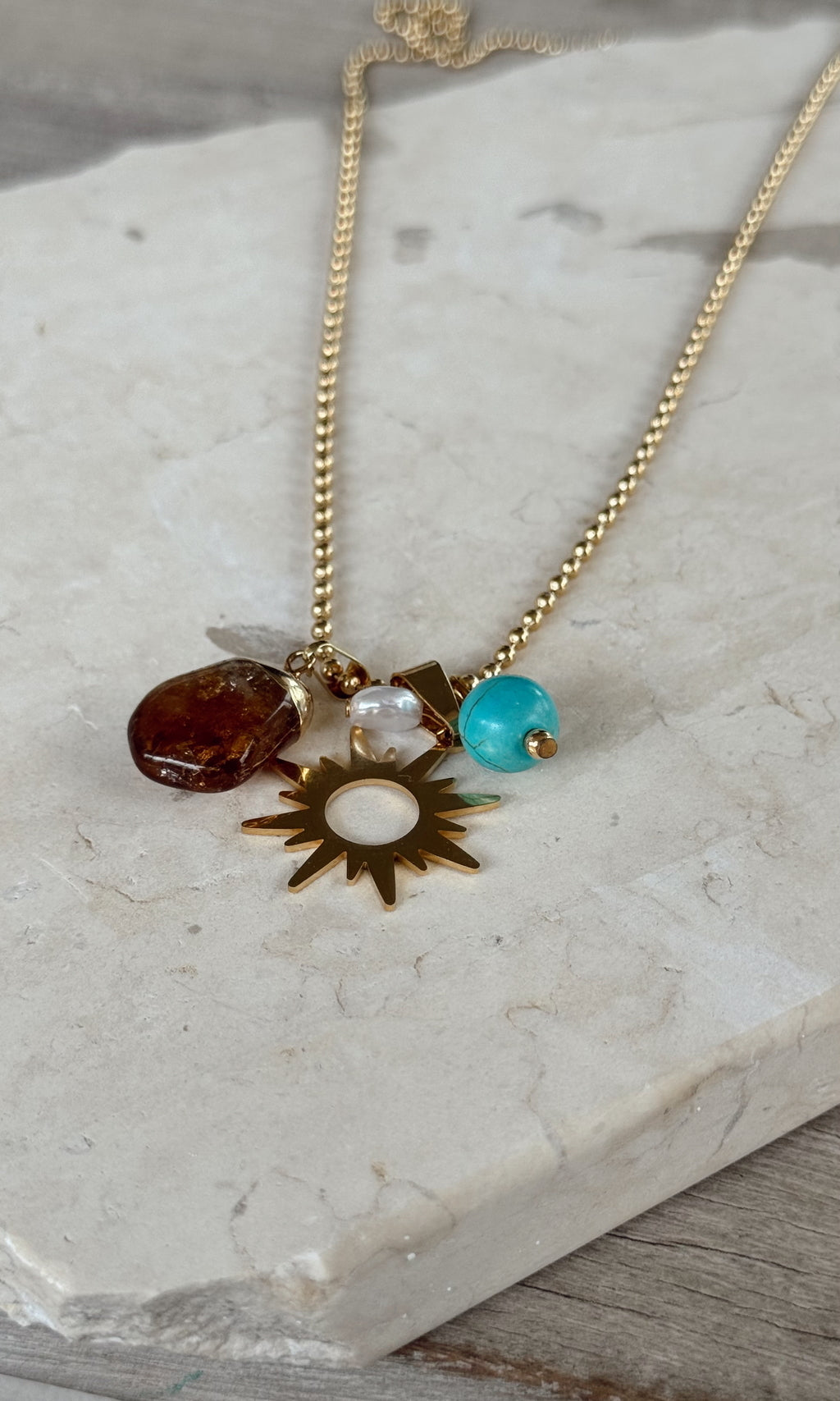 Collar CHARMS CITRINO (acero)