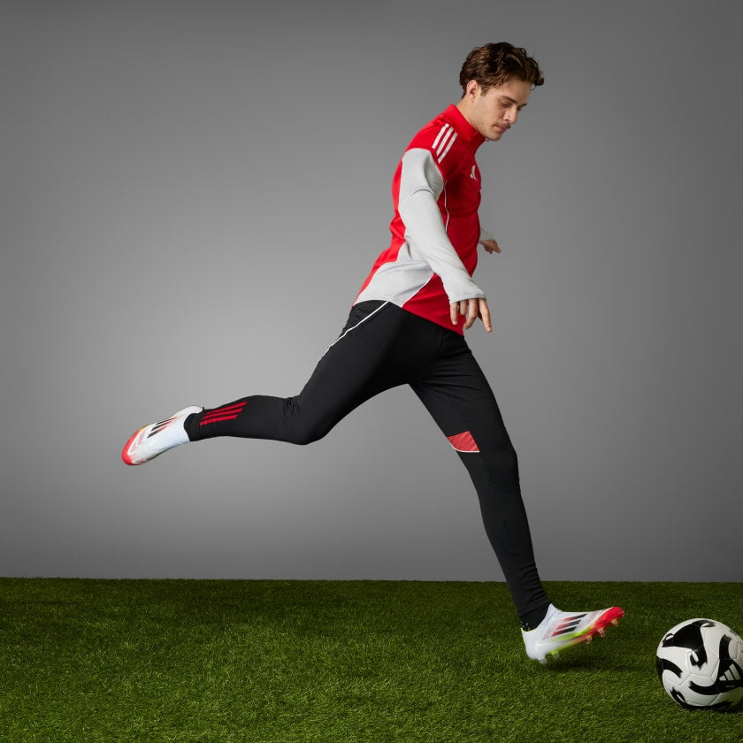 Botín de Fútbol F50 Elite Laceless FG Blanco/Naranja