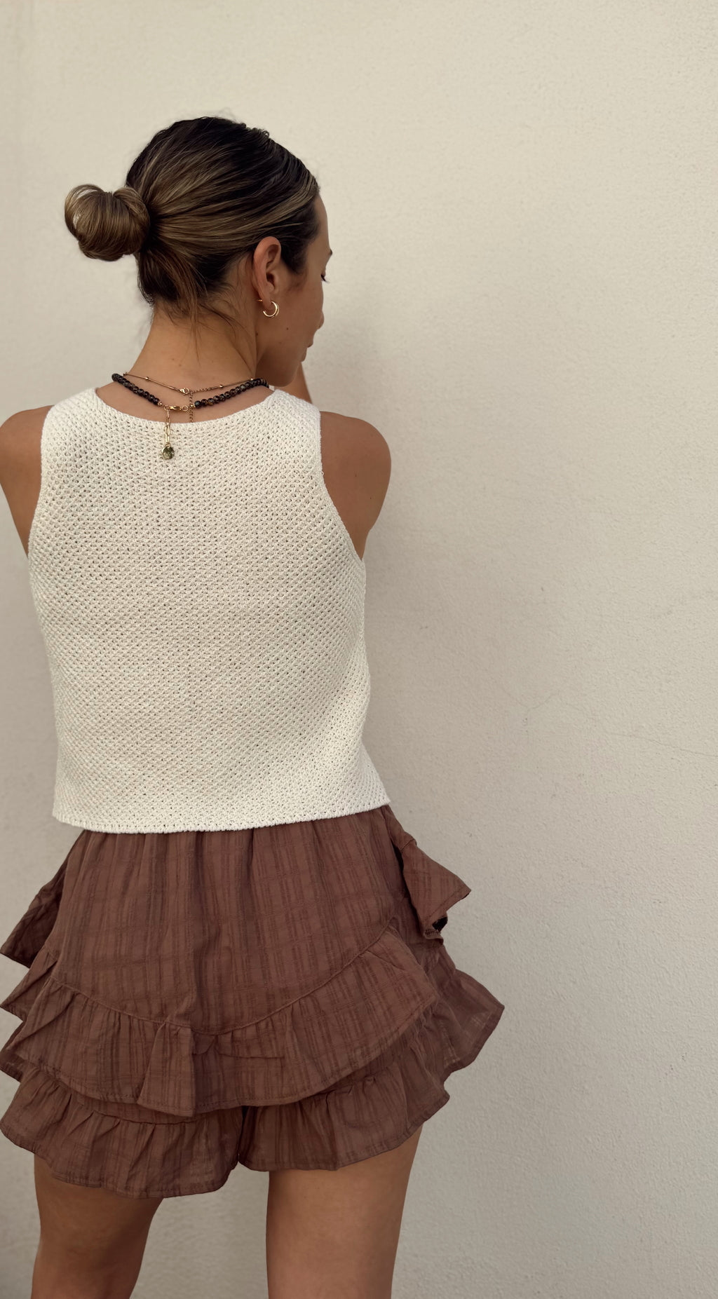 Falda short ISOLA (choco)