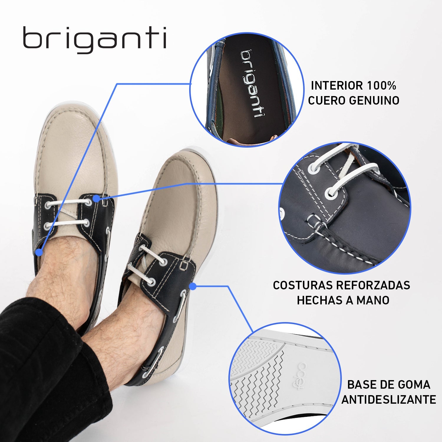 NÁUTICO DANUBIO MARRÓN Y AZUL