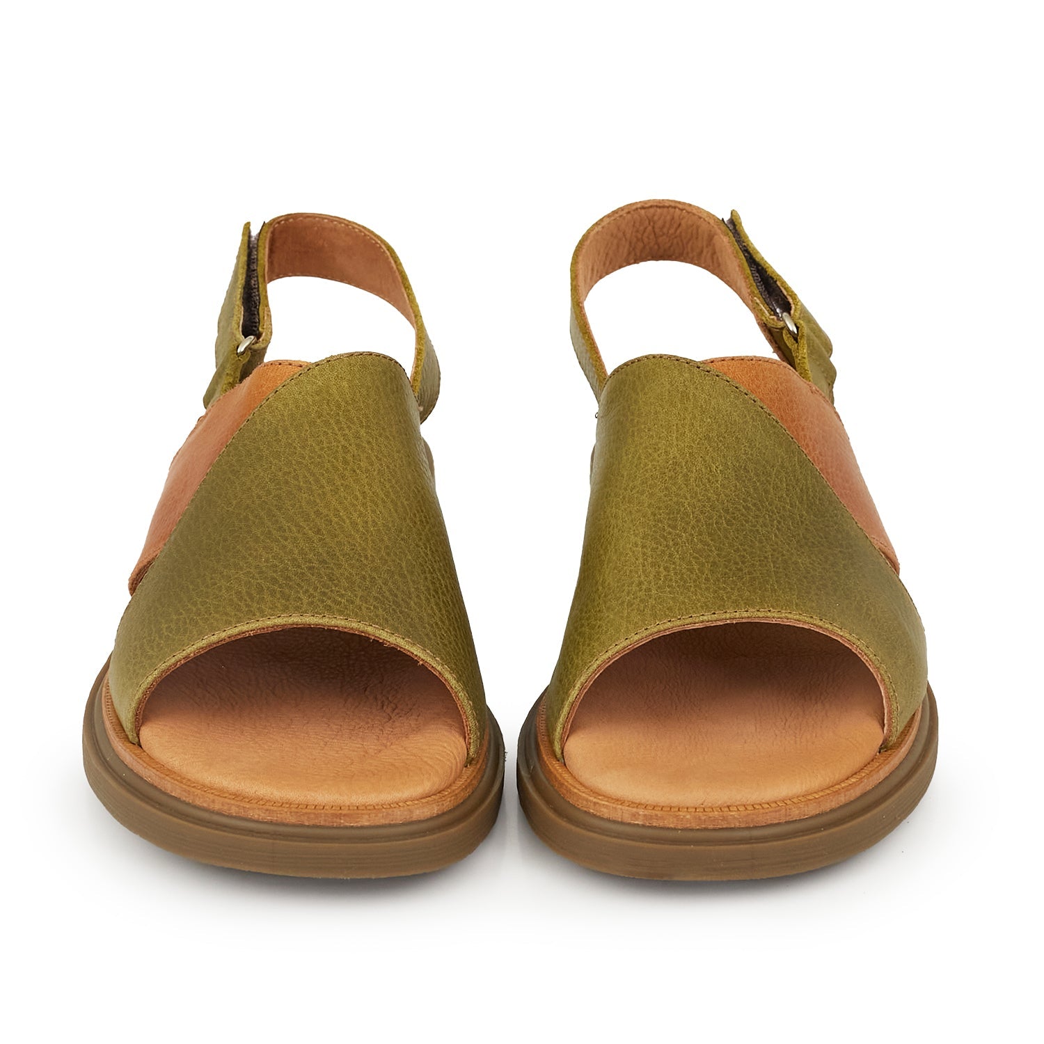 SANDALIA SONARI VERDE Y SUELA