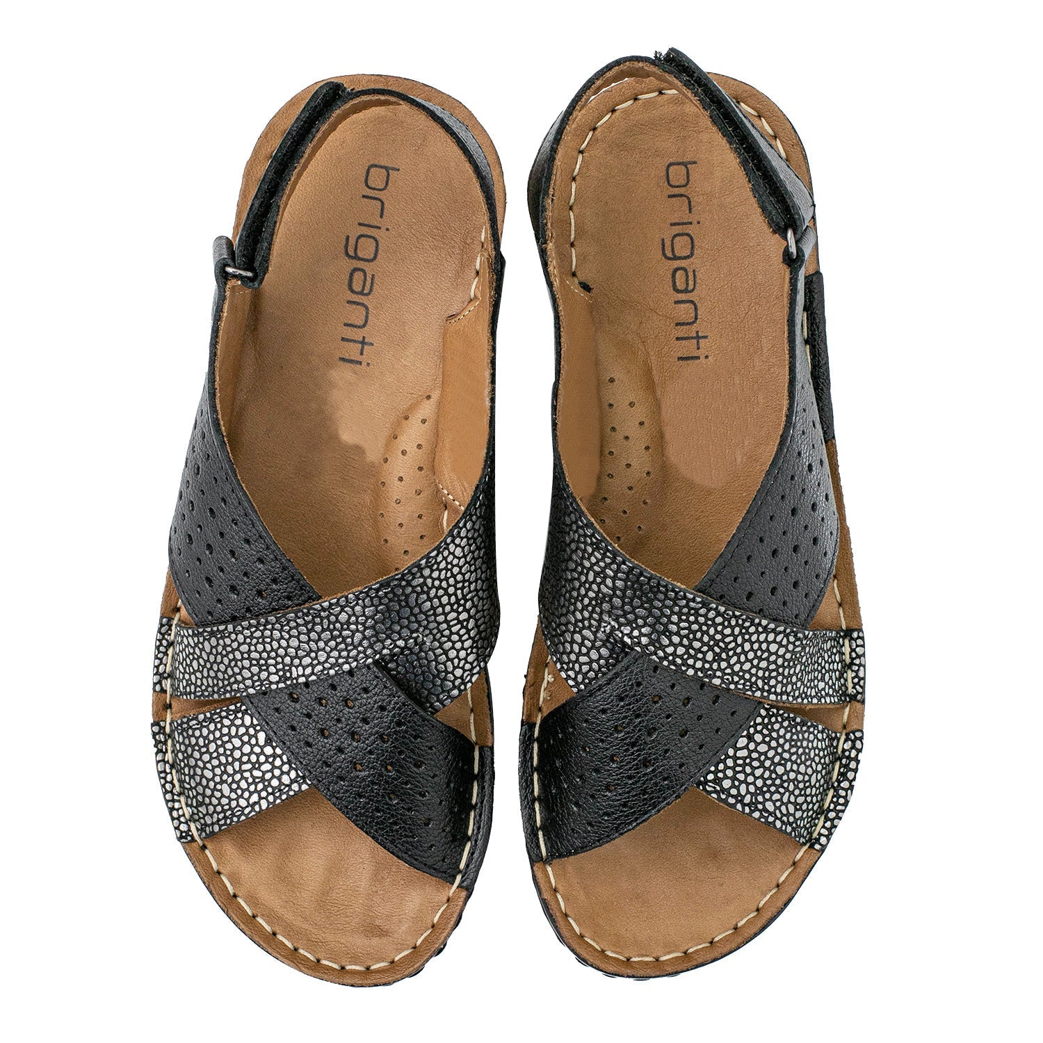 SANDALIA MEI NEGRA Y PELTRE