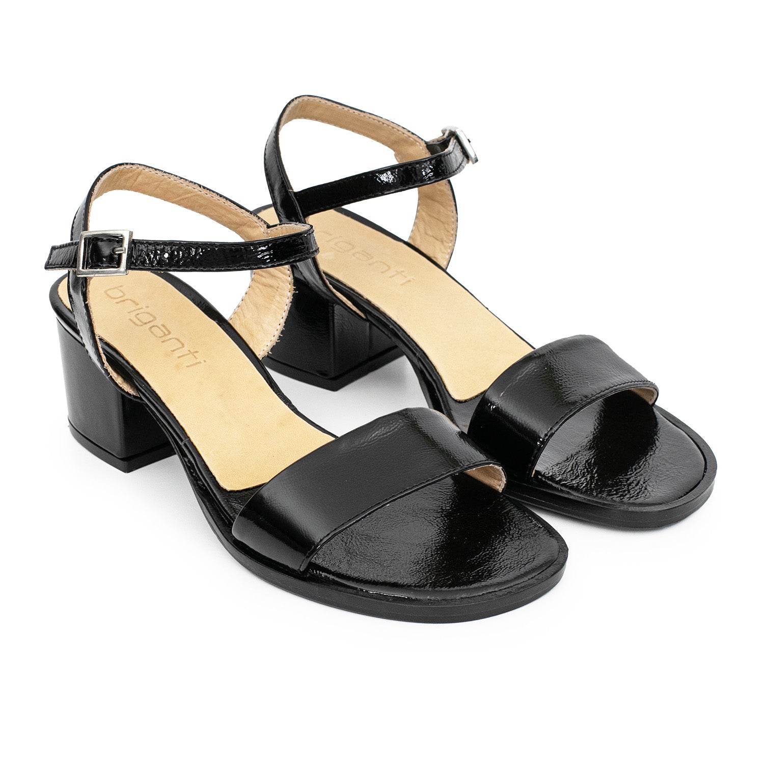 SANDALIA ZINNI NEGRA CHAROL