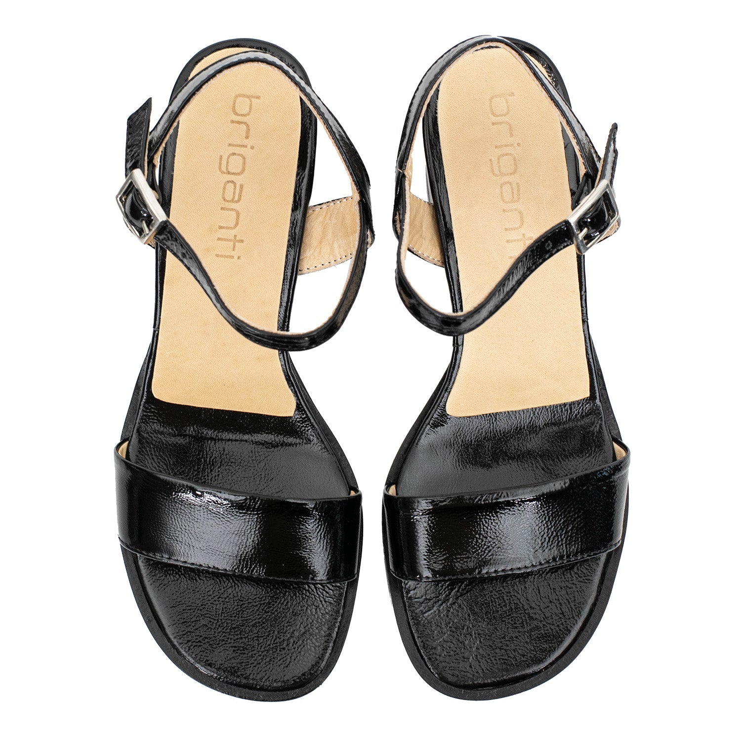 SANDALIA ZINNI NEGRA CHAROL