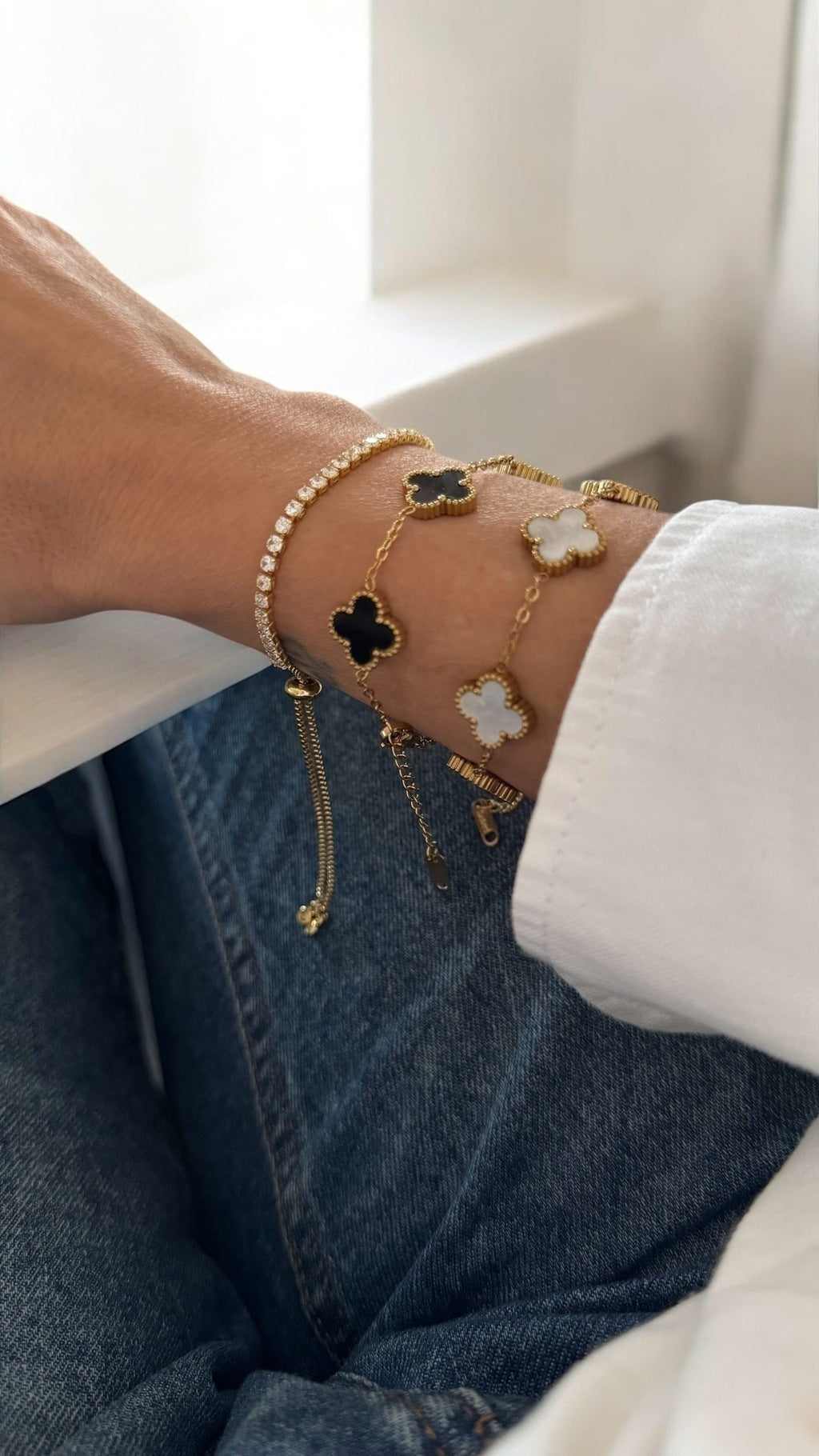 Pulsera LITUANIA (acero + oro)