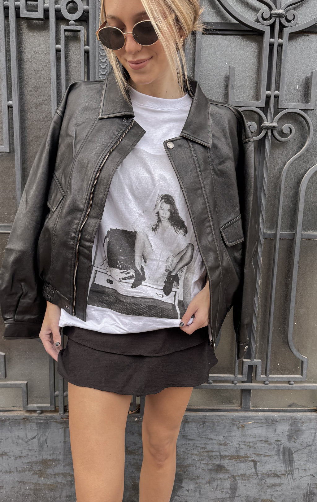 Remera over KATE MOSS (blanca)