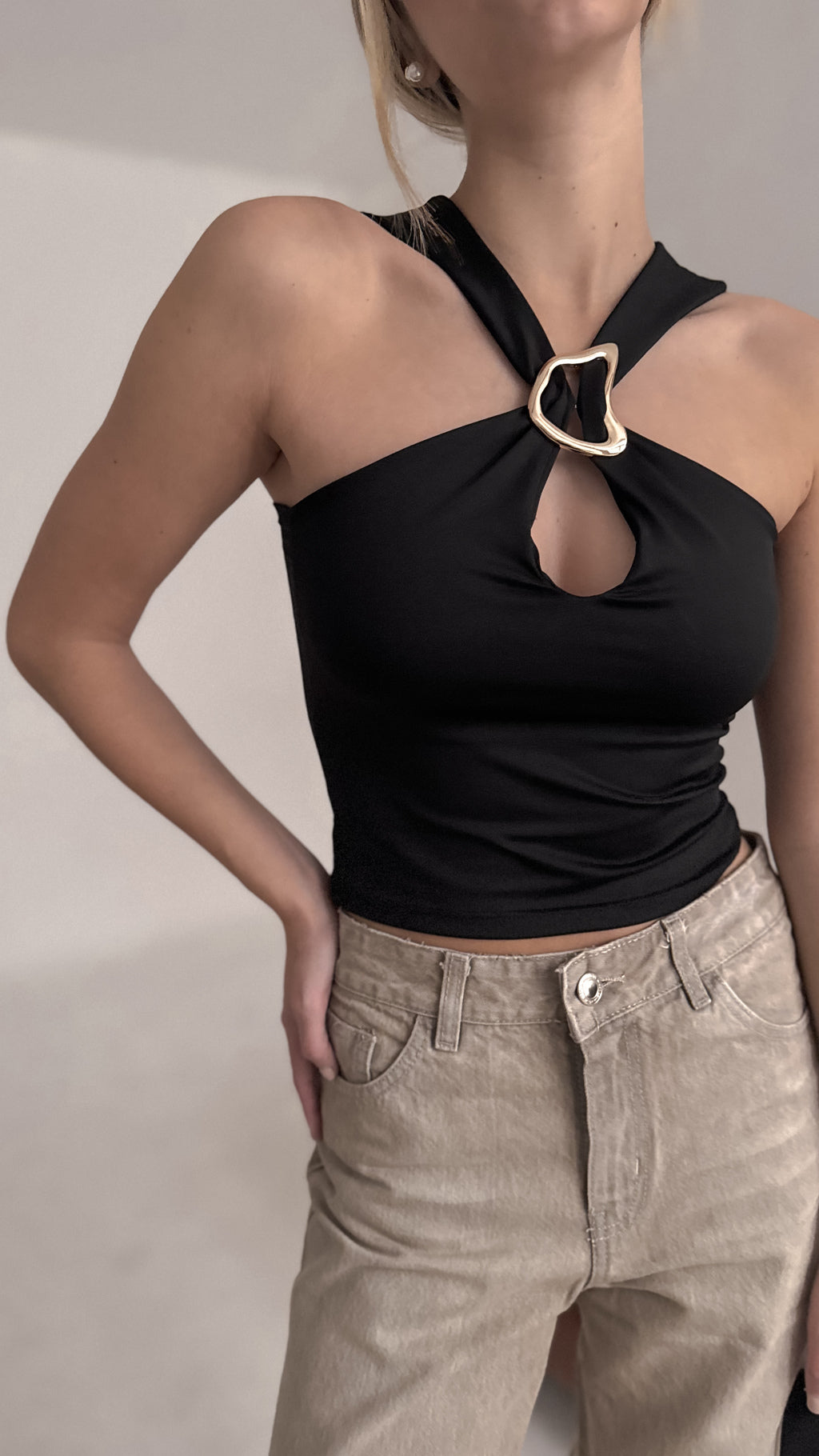 Top BOHEMIAN (Negro)