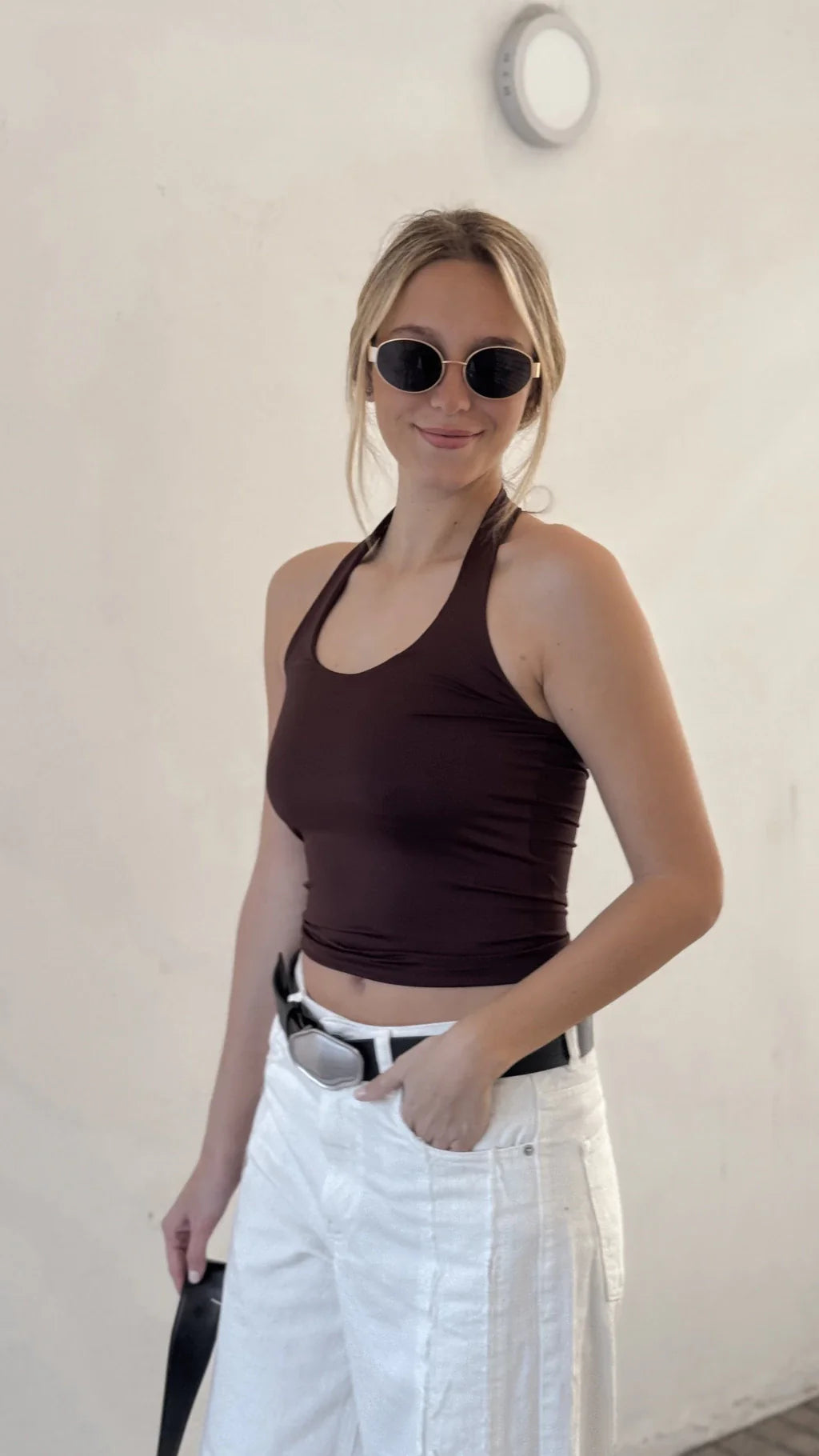 Top halter CAICOS (Choco)