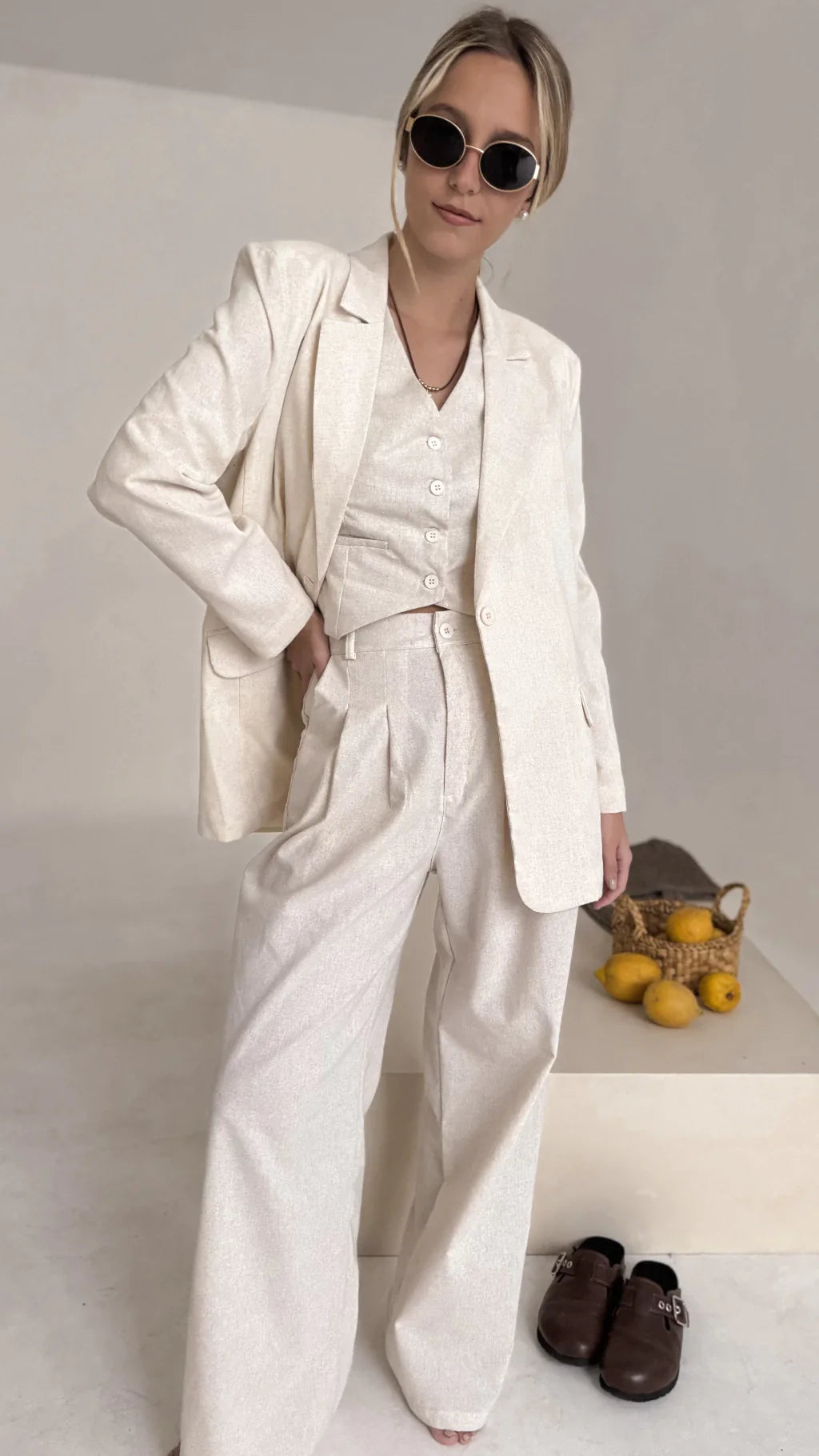 Blazer AMALFI lino (color linen)