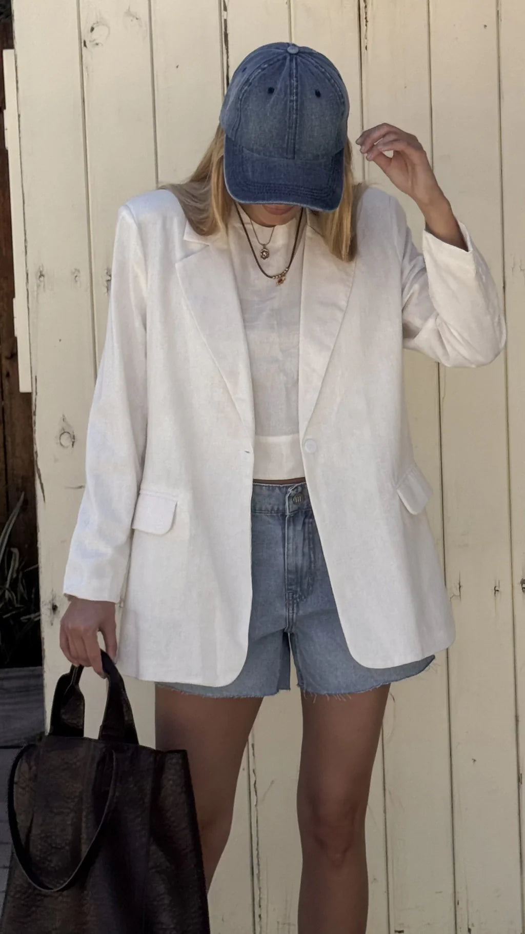 Blazer AMALFI lino (off white )