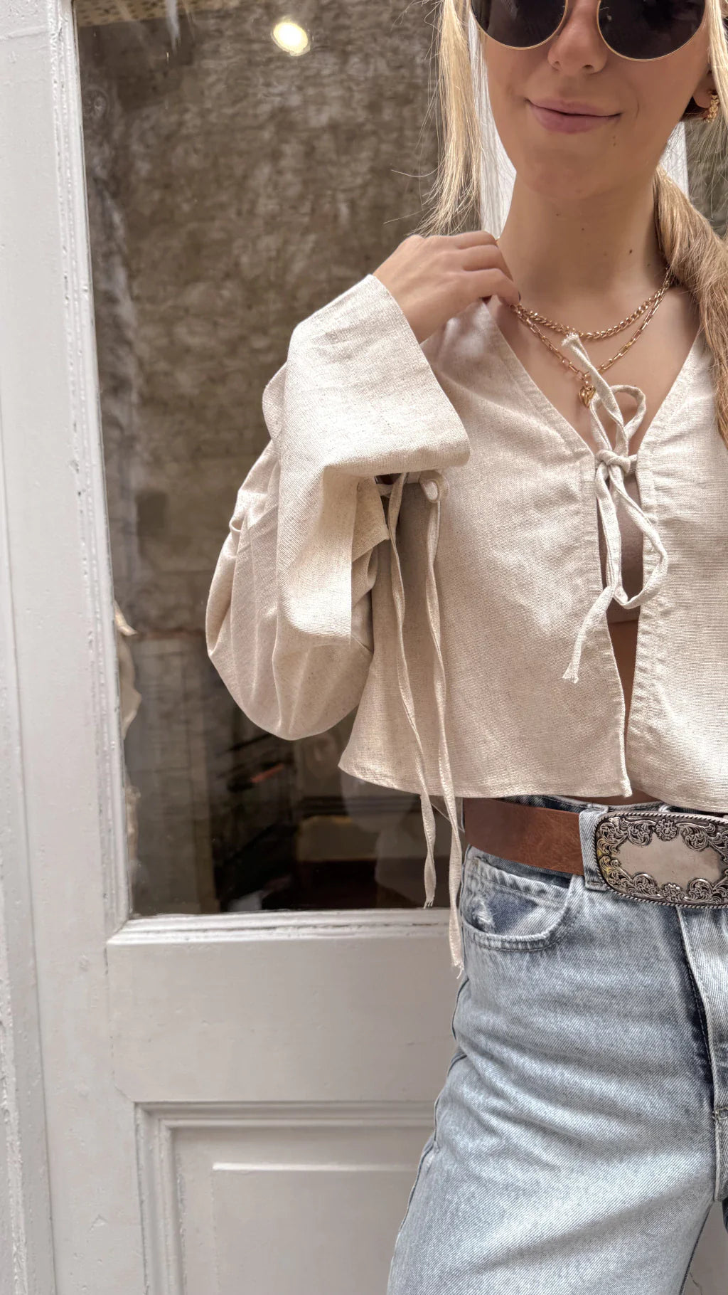 Blusa MILLIE (Beige)