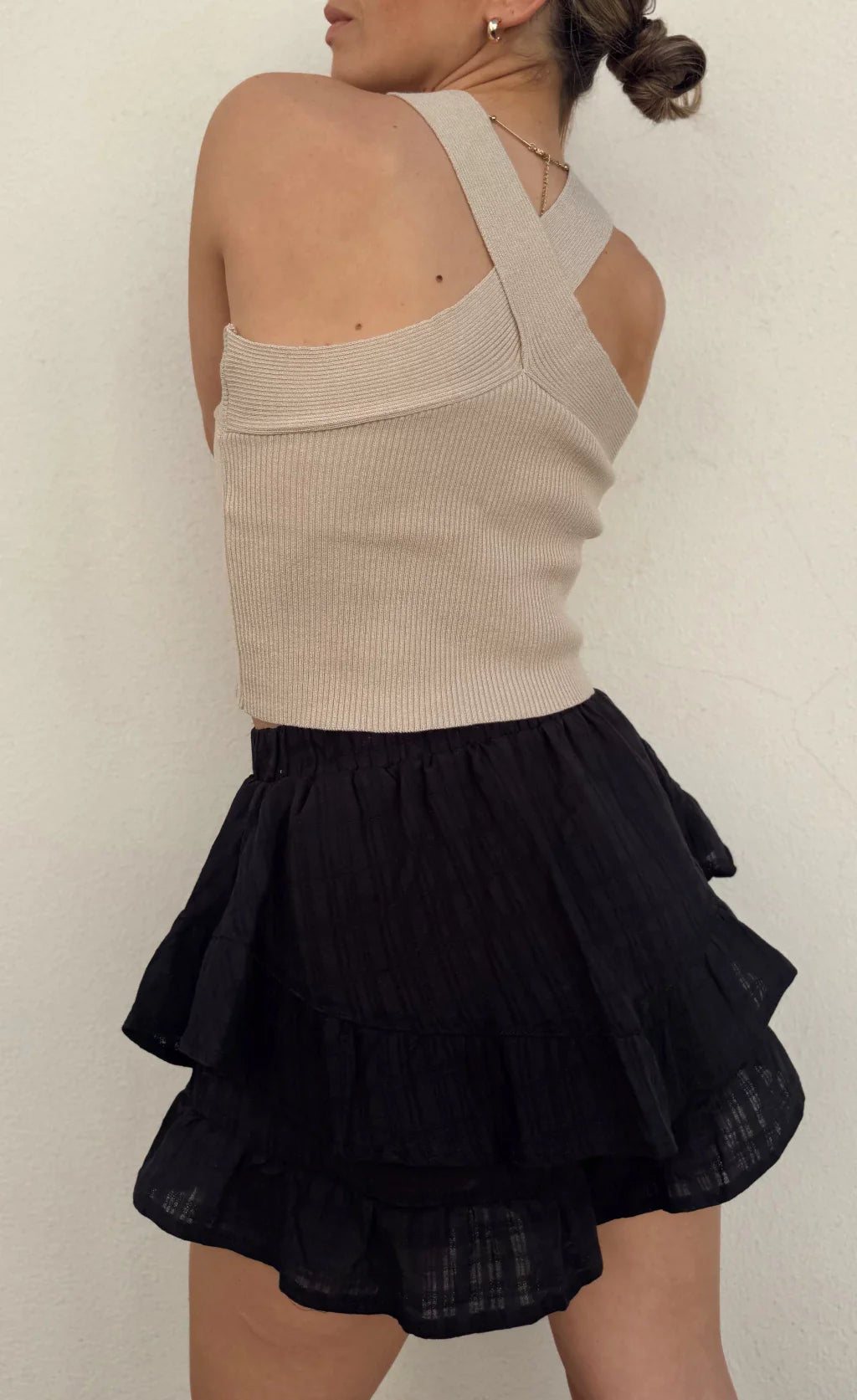 Falda short ISOLA (negro)